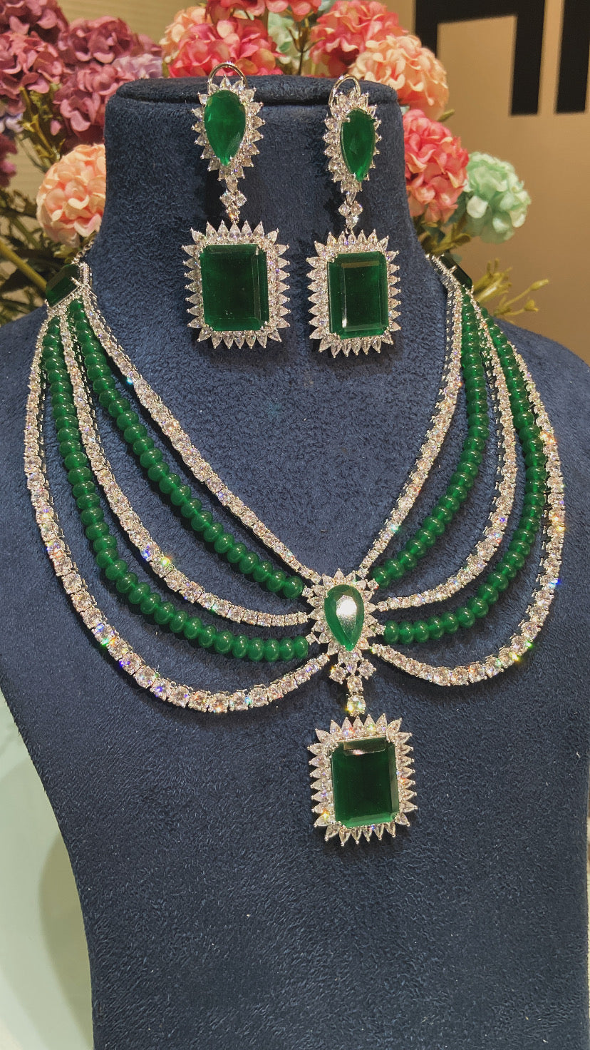 MAHARANI DOUBLET DIAMOND LINER SET