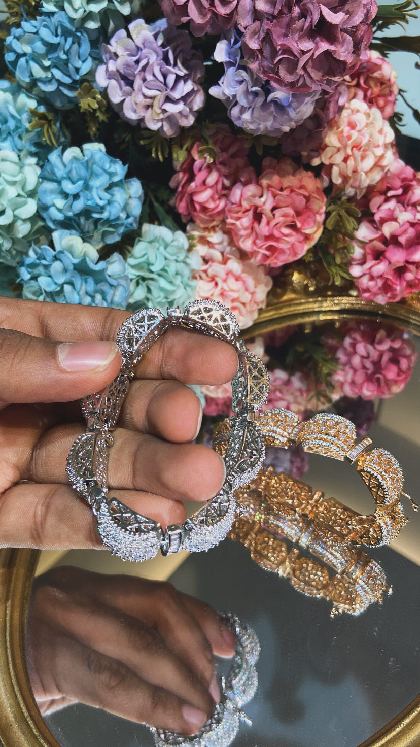 Diamond Gajra Kada/ Bracelet (single piece)