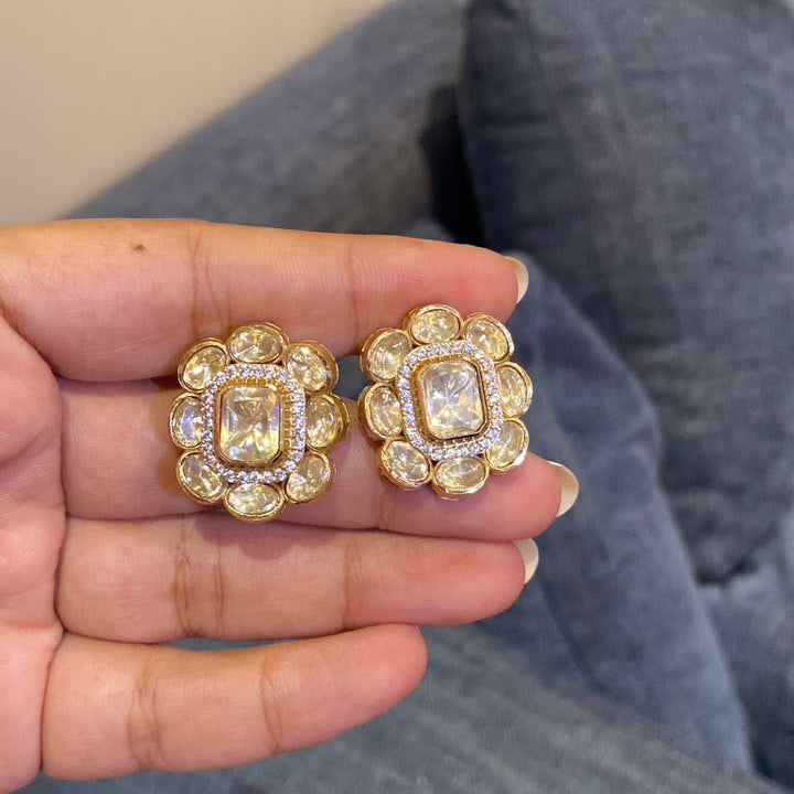 Cushion Cut Cushion-Halo Polki Tops