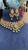 Festive flexible evergreen meena kundan polki necklace set