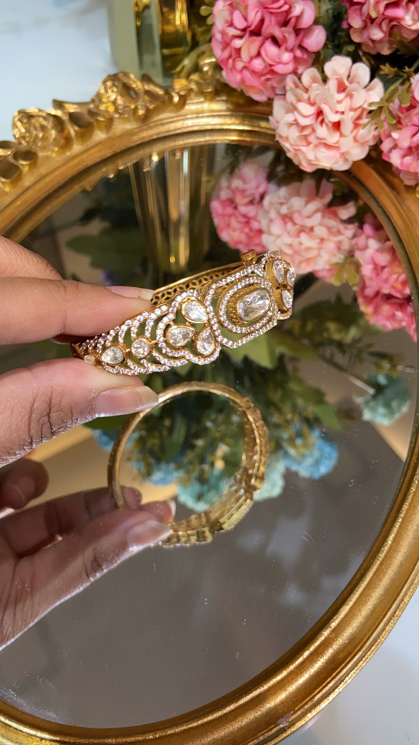 DESIGNER MOISSANITE POLKI BRACELET