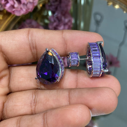Tear Drop Dual colour studs