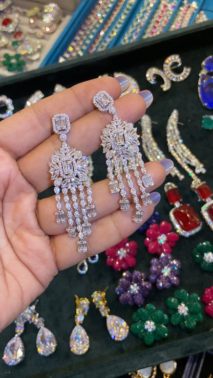 Marquise Cluster cocktail earrings
