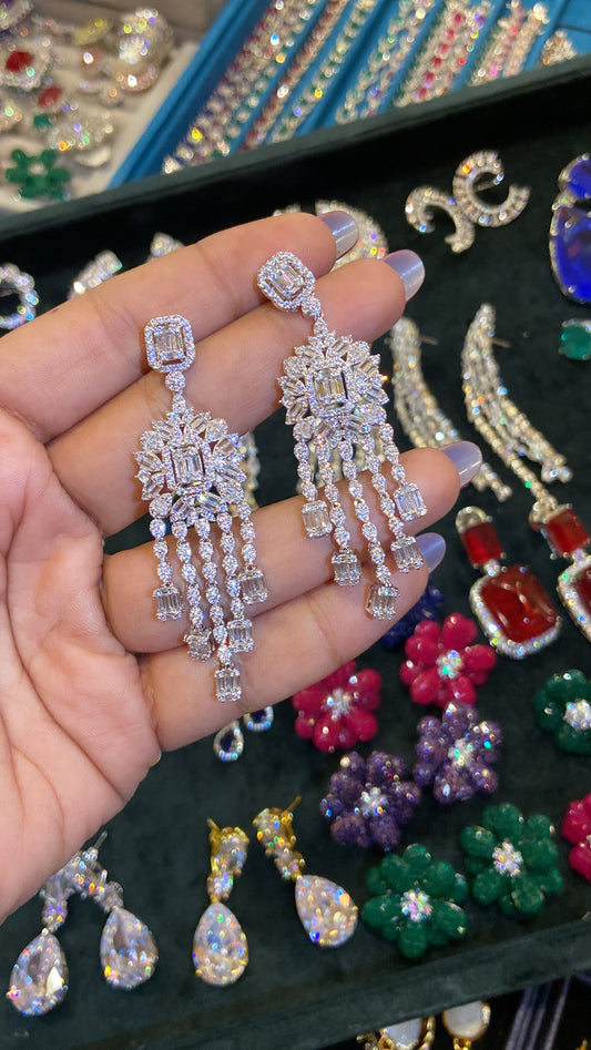 Marquise Cluster cocktail earrings