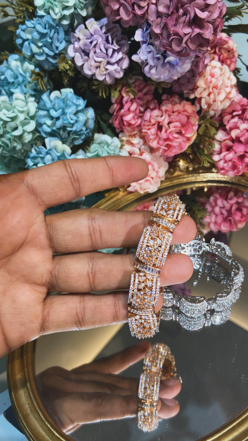 Diamond Gajra Kada/ Bracelet (single piece)