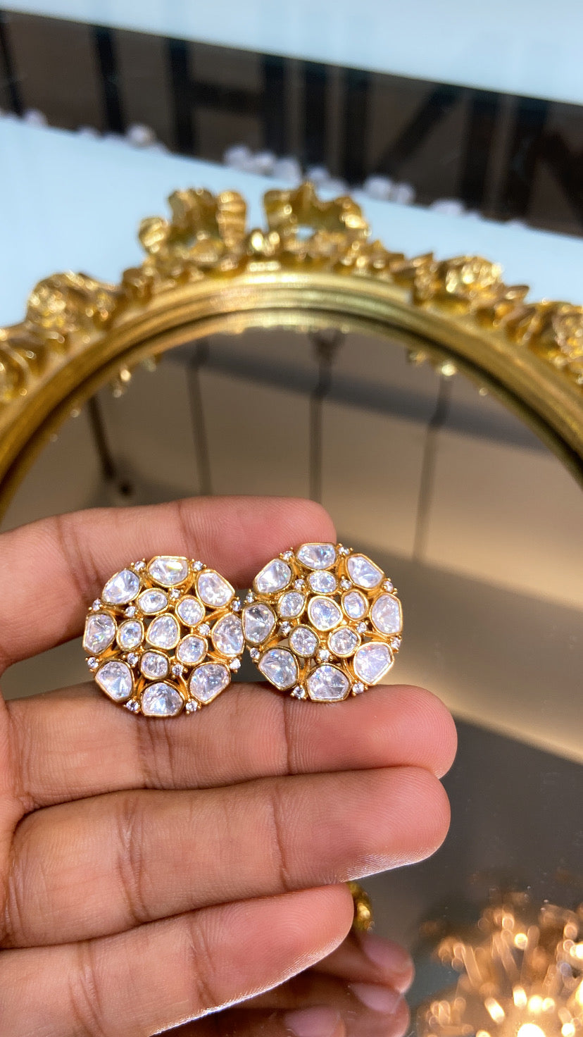 Festive Moissanite polki tops