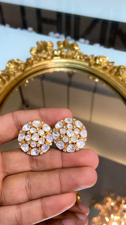 Festive Moissanite polki tops
