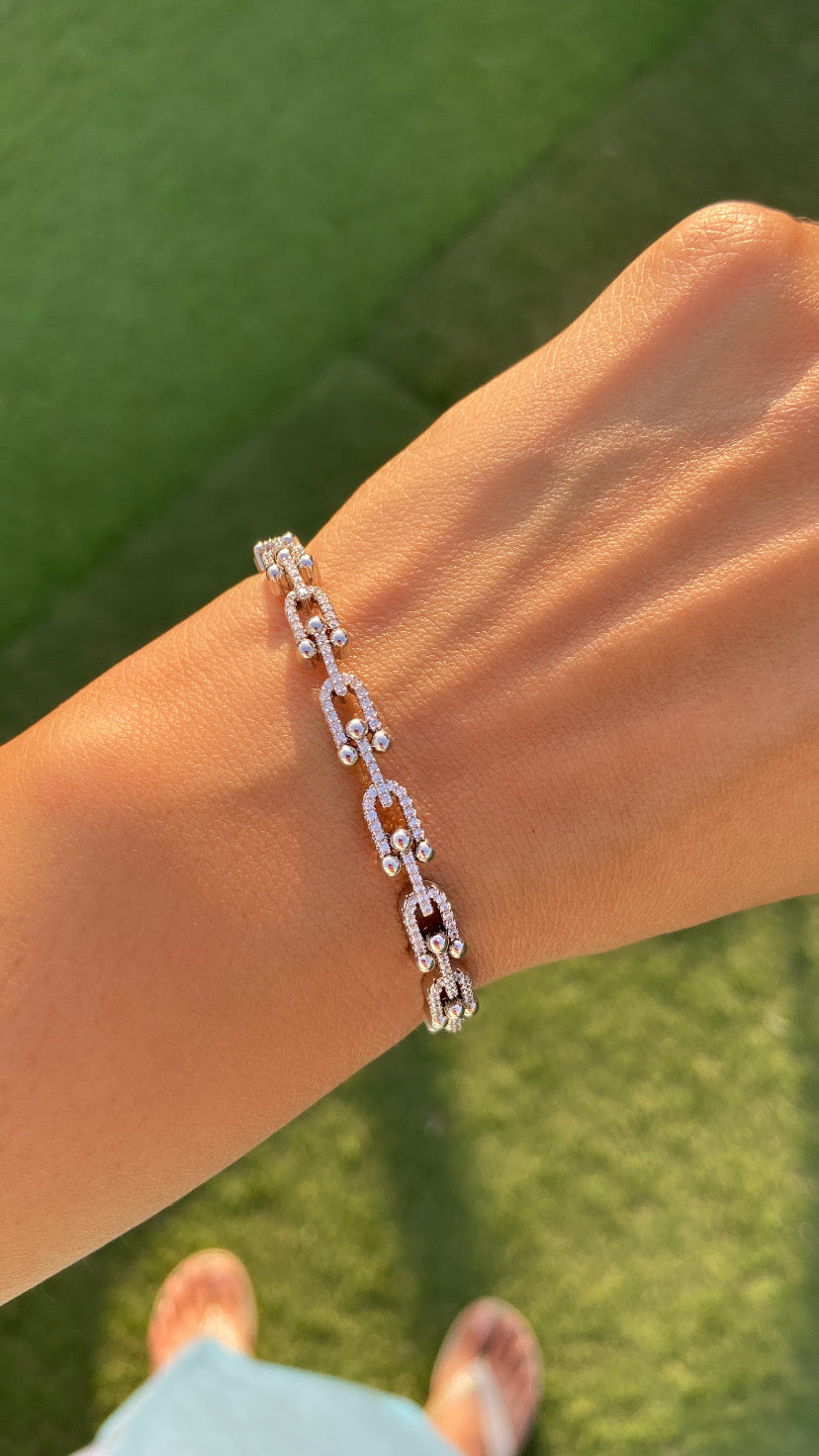 STIFF LINK BRACELET (Adjustable)