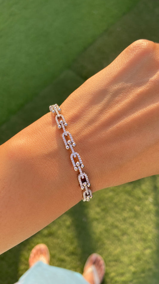 STIFF LINK BRACELET (Adjustable)