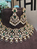 KHUSHI MOISSANITE POLKI EMERALD CHOKER SET