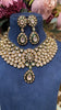 Festive meena kundan polki necklace set