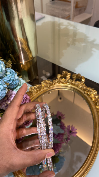 Big Solitaire Bangles - PAIR (50 pointer each diamond) 🪄