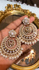 RAYSHA Moissanite Polki Pearl Chandbali