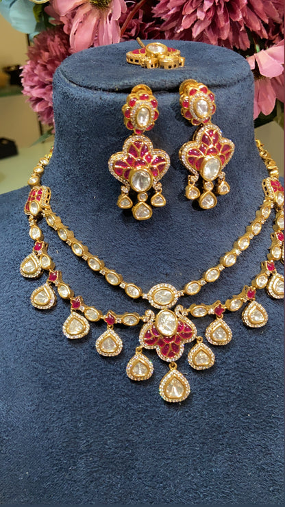 Festive Vintage Polki 2 liner set
