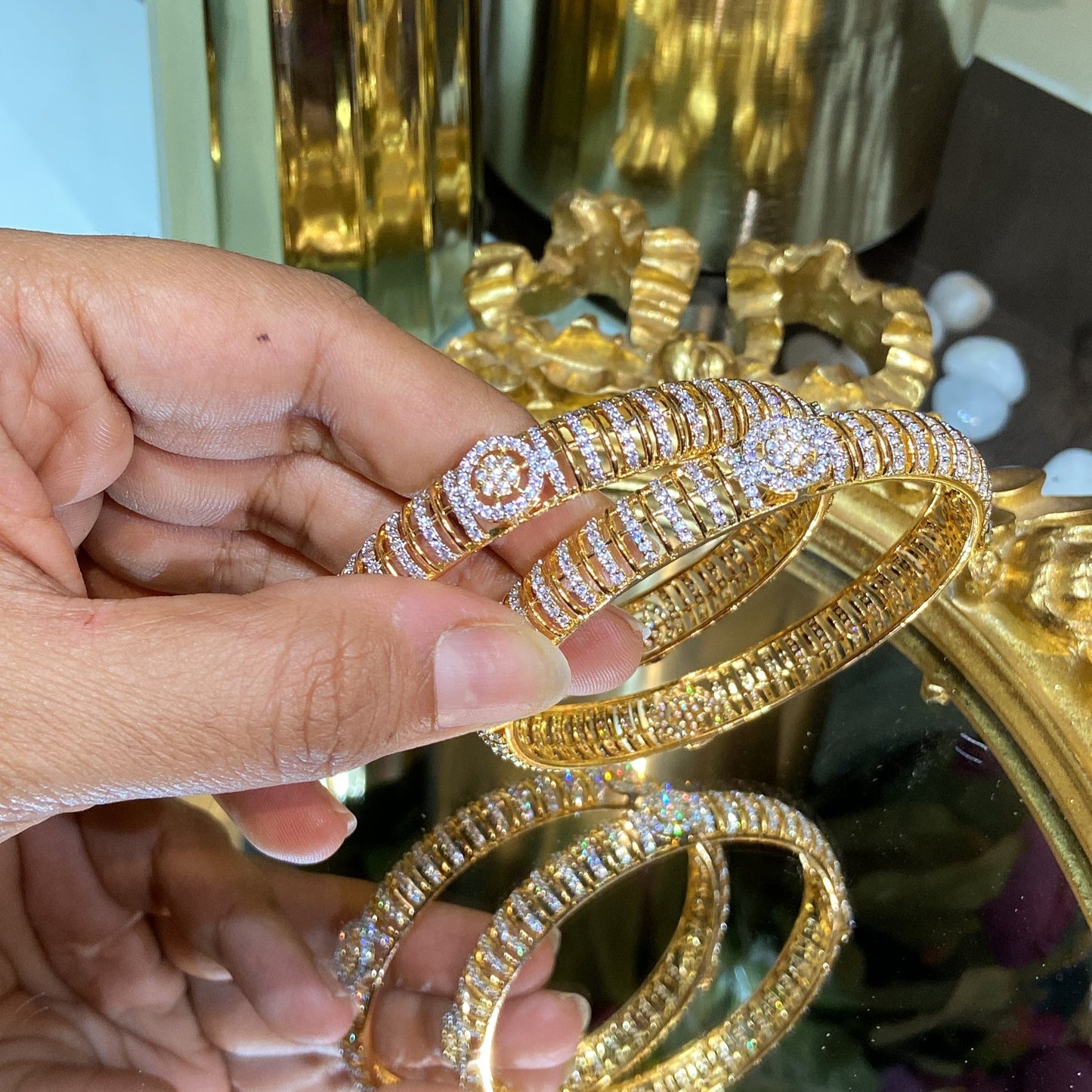 PAHELI DIAMOND BANGLES (WITHOUT LOCK)