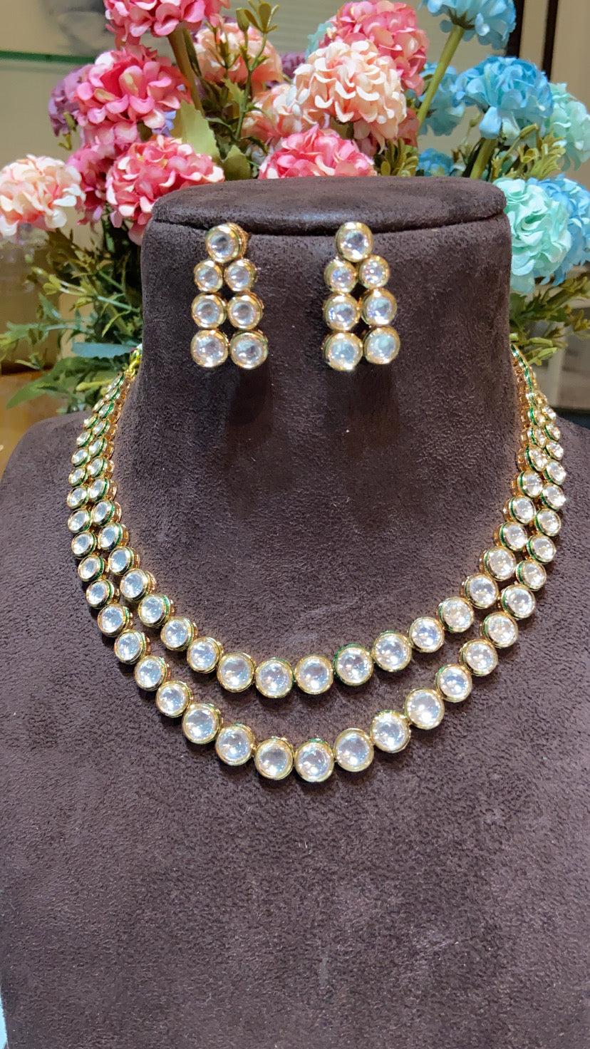 LINER KUNDAN POLKI SET