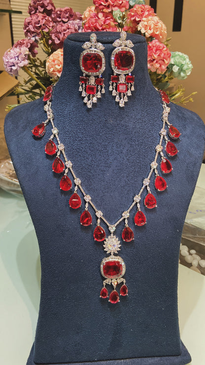 EMILY DOUBLET DIAMOND DROP SET