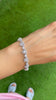 Heart cluster tennis bracelet