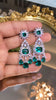 EMERALD GREEN COCKTAIL EARRING