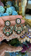 Festive meenakari drop Chandbali