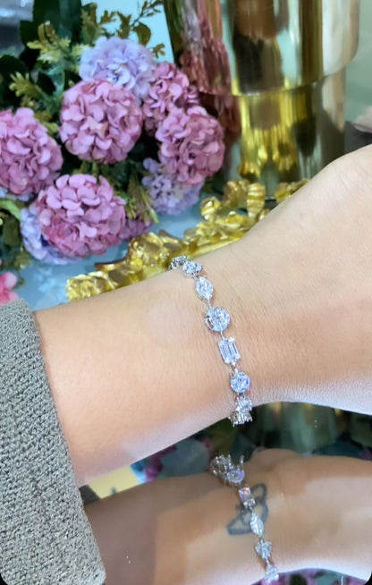 Cluster Multi shape tennis bracelet 🔝🎀