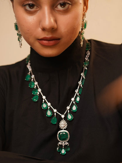 EMILY DOUBLET DIAMOND DROP SET