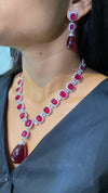 Festive Droplet diamond Necklace Set