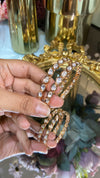 Leafy MOISSANITE Polki bangles (Not openable) Pair