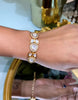 Dainty Festive Moissanite Polki bracelet