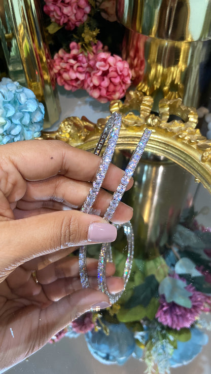 25 pointer DIAMOND Solitaire Bangles - (NOT OPENABLE)