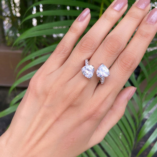 TWIN HEART RING