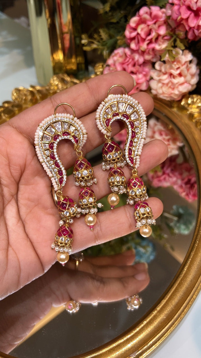 KAAN MOISSANITE POLKI EARRING