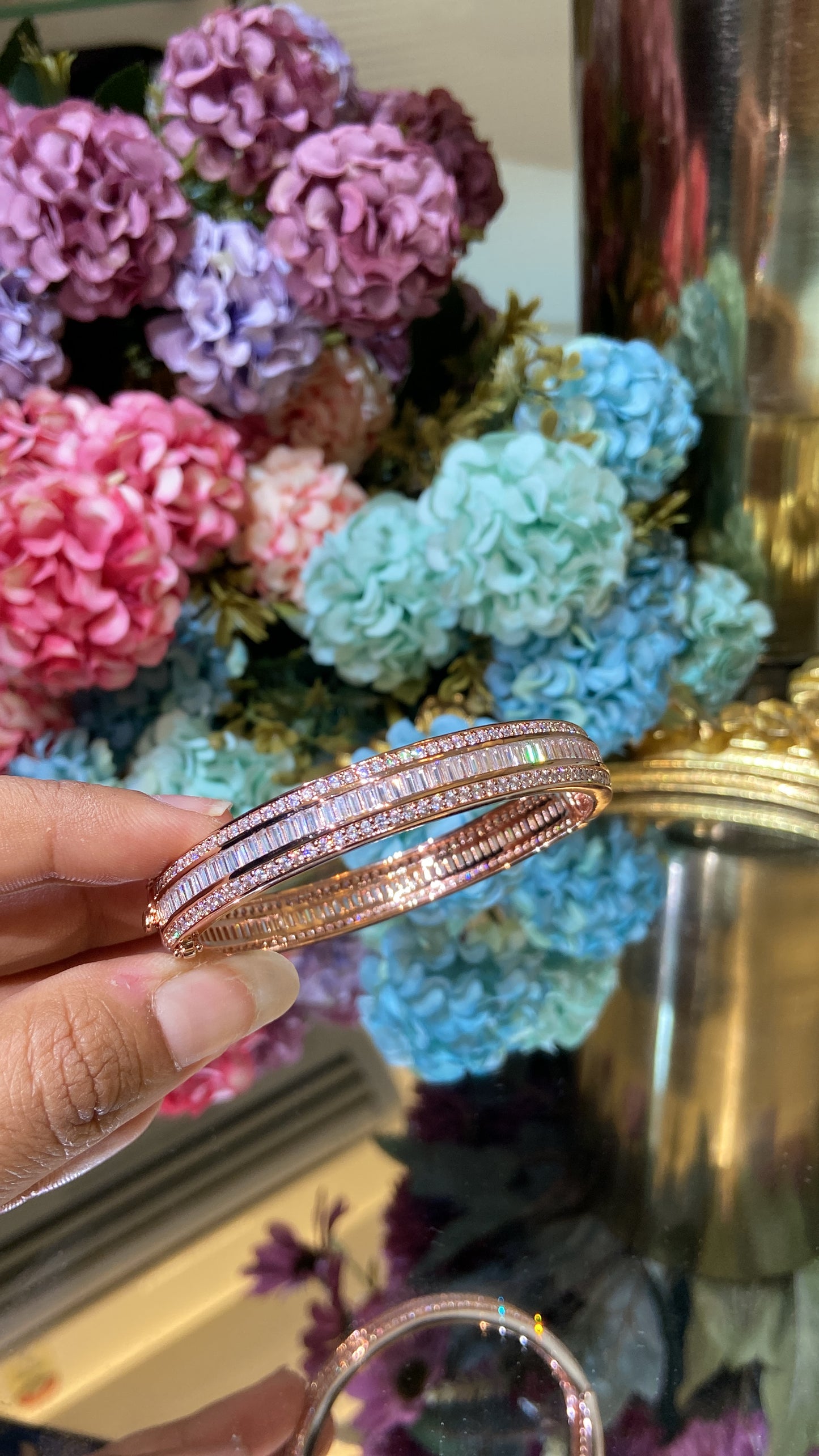 Openable Baguette bangle - Single Piece