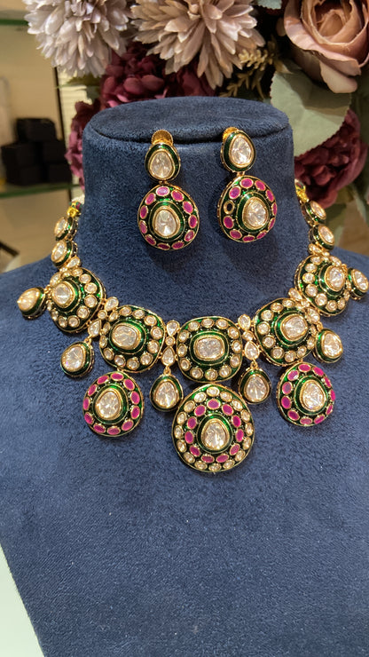 LARGE MEENA POLKI SET