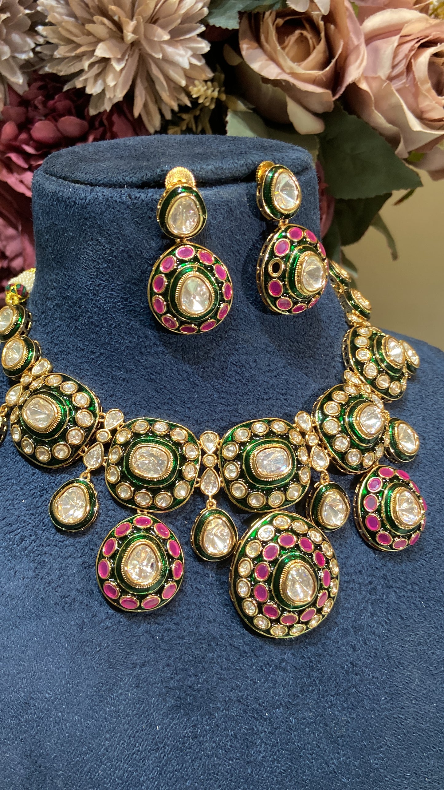 LARGE MEENA POLKI SET