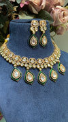 TEAR DROP POLKI KUNDAN NECKLACE SET