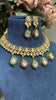 TEAR DROP POLKI KUNDAN NECKLACE SET