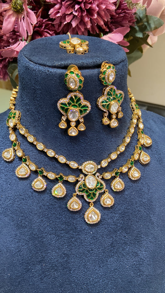 Festive Vintage Polki 2 liner set