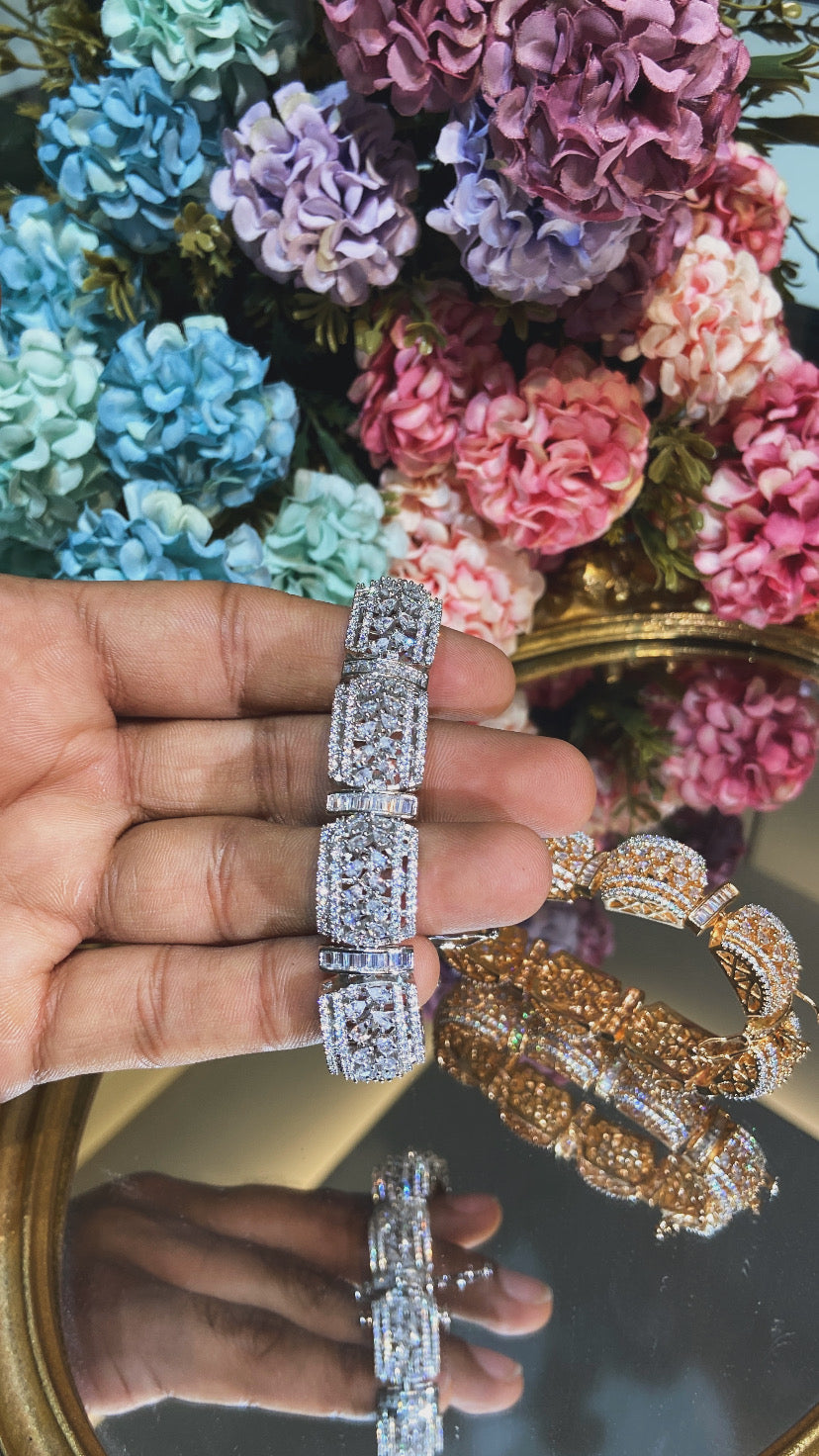 Diamond Gajra Kada/ Bracelet (single piece)