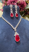 Festive Classic Adalyn Necklace Set With Long Earrings