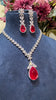 Festive Classic Adalyn Necklace Set With Long Earrings