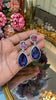 Colour bomb stone earrings