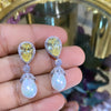 Colour Pearl Drop earrings