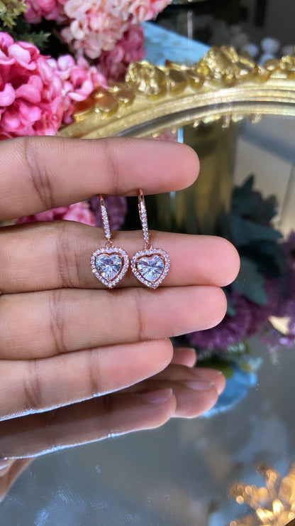 Alia Heart Hoop Danglers ✨