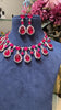 Festive Madison Coloured Diamond Necklace with Earrings