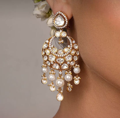 Aakarshan Moissanite Polki Chaandbali 🫰🏻