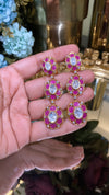 Mughal Ruby Polki earrings