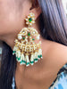 Sale green tassels earrings