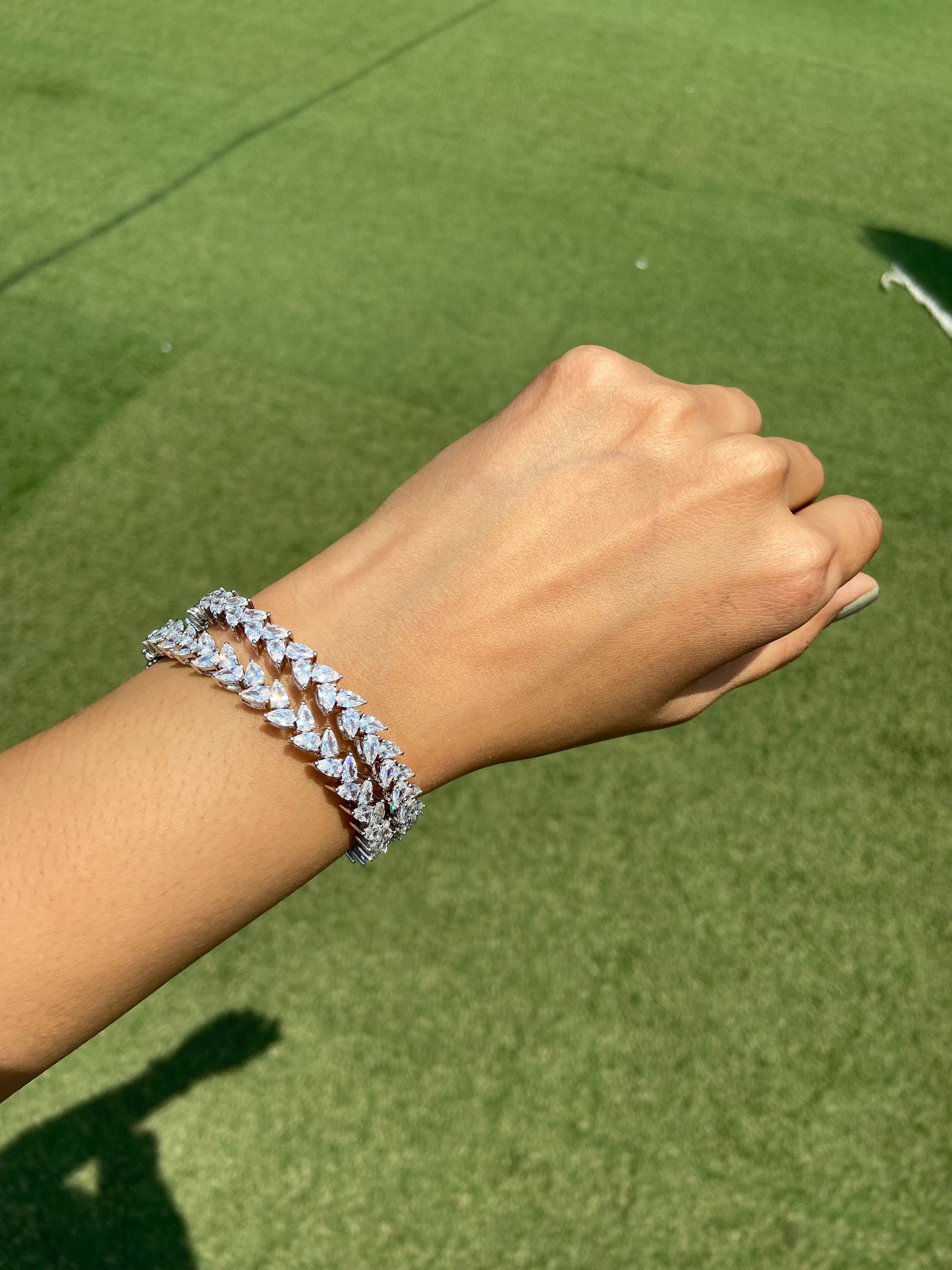 MARQUISE DIAMOND BANGLES (OPENABLE) PAIR