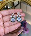 Festive dainty meenakari earrings